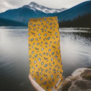 Brooks Brother Yellow Silk Tie 3” 56”